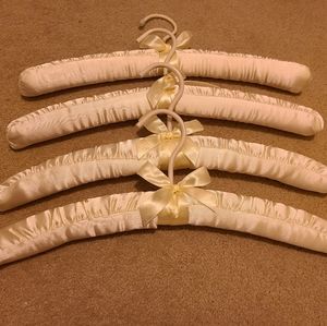 Elegant vintage padded hangers.